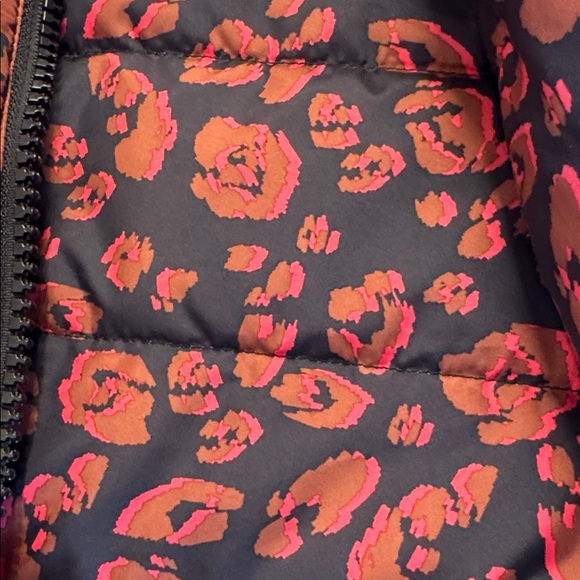 LOGO by Lori Goldstein Brown and Pink Reversible Puffer Jacket Worn Once - Picture 5 of 7